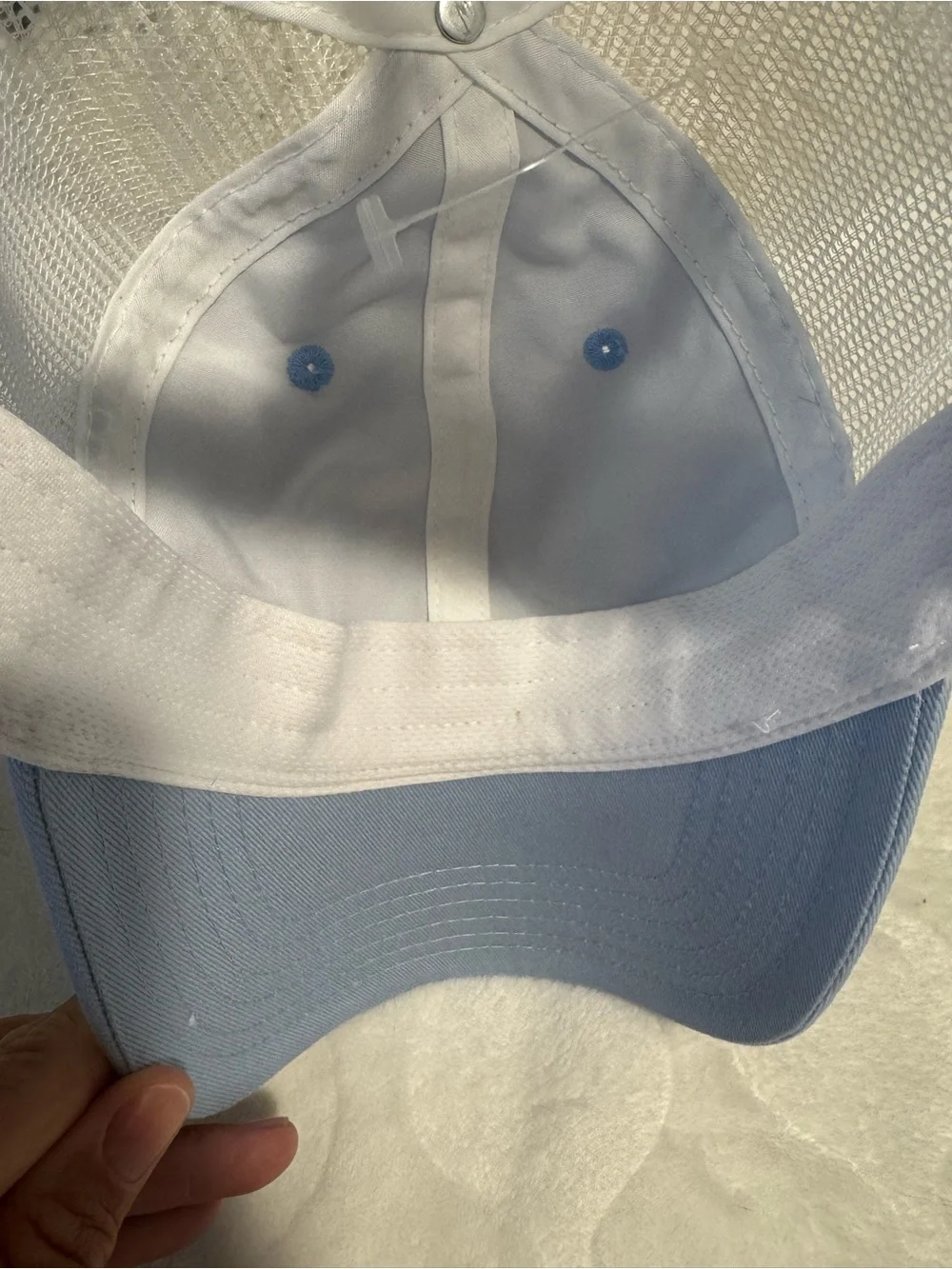 Southern Tide Sky Blue & White Mesh Baseball Cap